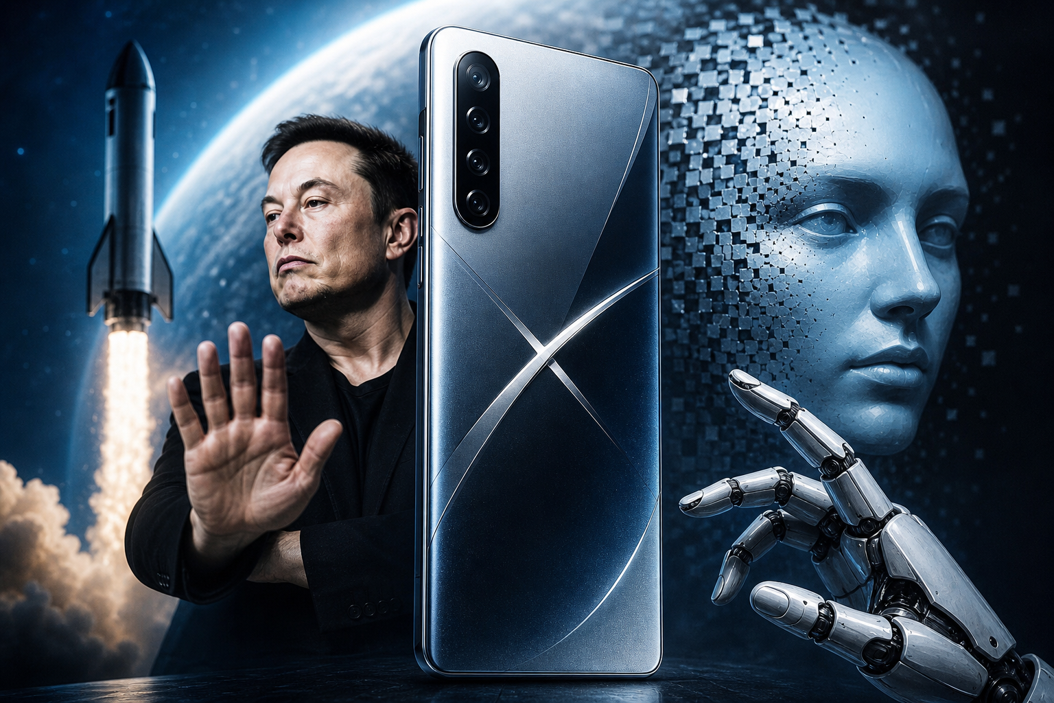 SpaceX AI端末報道の真偽|マスク氏「完全に誤り」で株価乱高下