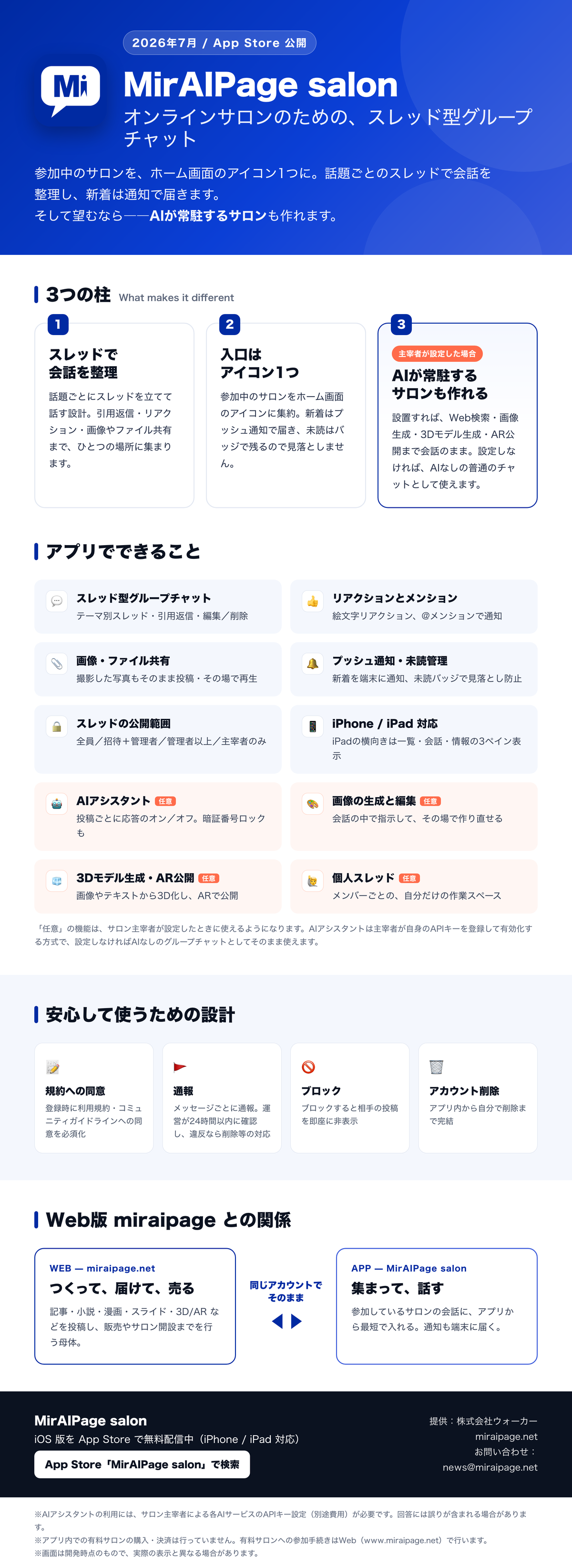MirAIPage salon でできること