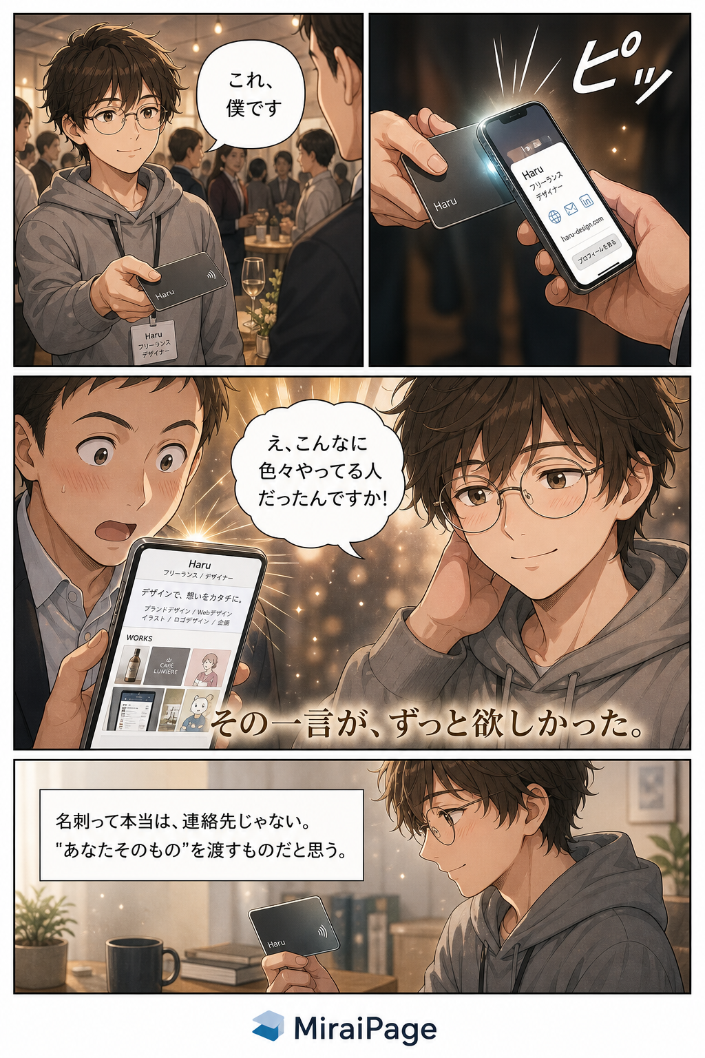 渡した瞬間の手応え